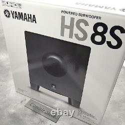 Yamaha HS8S 8 pouces Subwoofer de studio alimenté HS8 S HS-8S JP Équipement audio noir