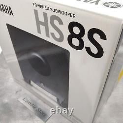 Yamaha HS8S 8 pouces caisson de basses de studio alimenté HS8 S HS-8S JP équipement audio noir
