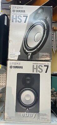Yamaha Hs7 Haut-parleurs D'écran Studio Powered Paire- Mint En Box