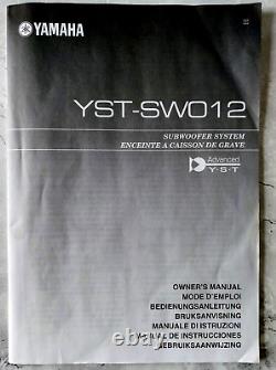 Yamaha Yst-swo12 Subwoofer Actif Boxé En Très Bon État + Puissance 100 Watts